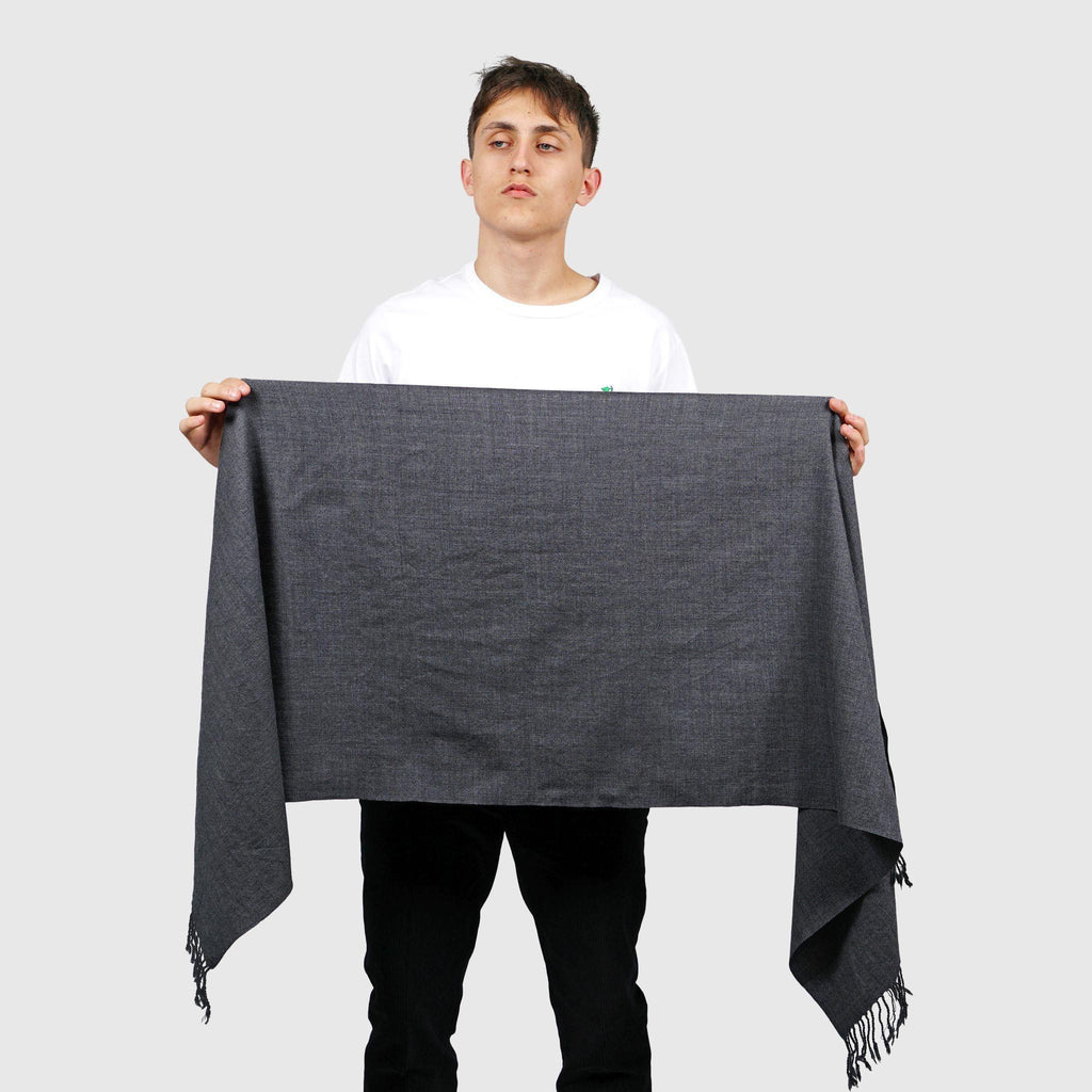 Special Lemon Merino Wool Scarf - Medium - Grey Scarf Special Lemon 