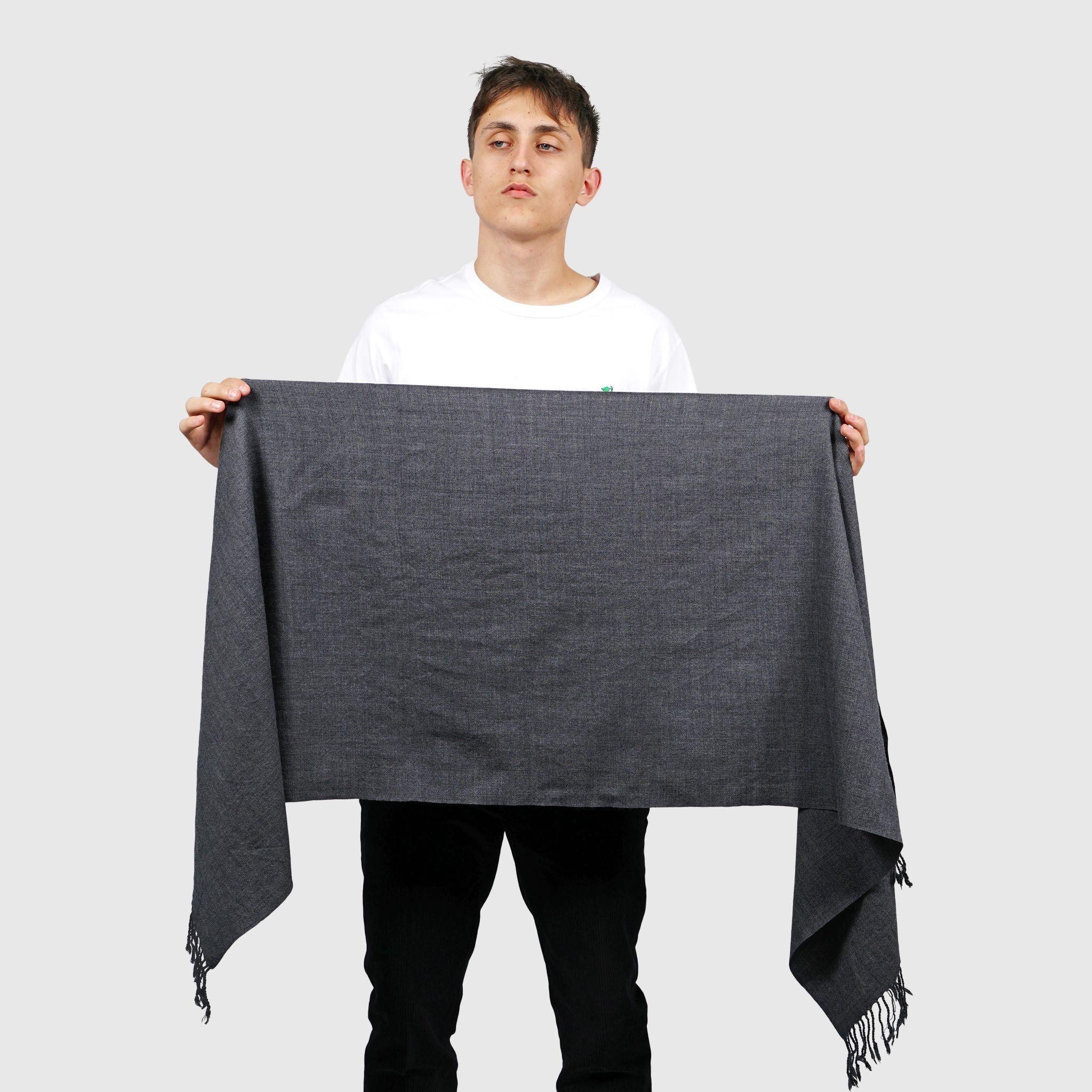 Special Lemon Merino Wool Scarf - Medium - Grey Scarf Special Lemon 