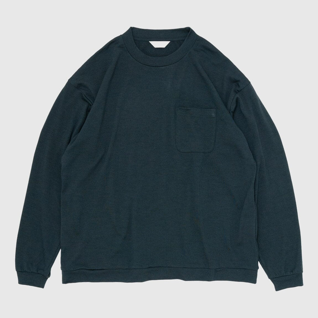 Still By Hand Washable Wool Long Sleeve - Teal Blue Longsleeve Still By Hand 