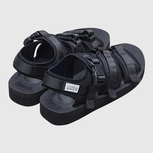 Suicoke GGA-V Unisex Sandals - Black Sandals Suicoke 