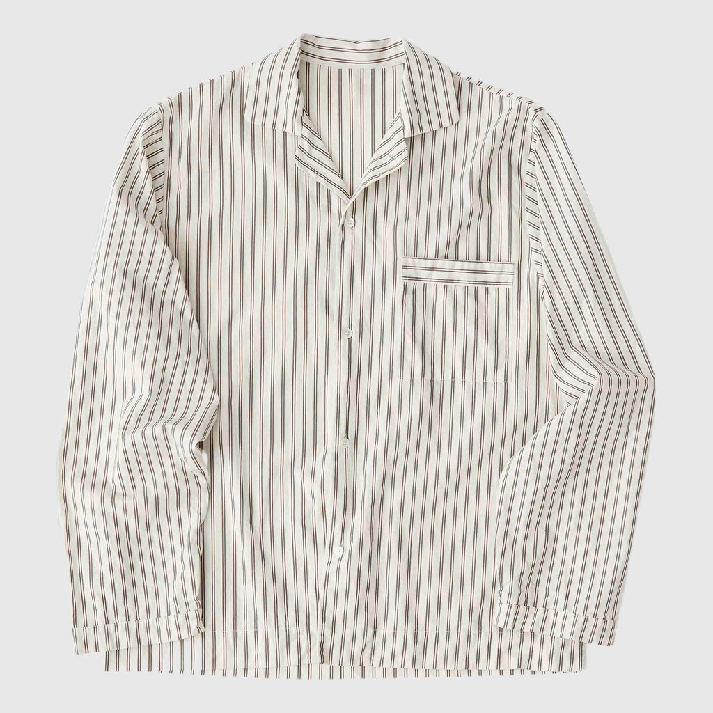 Tekla Poplin Sleepwear Shirt - Hopper Stripes Sleepwear Tekla 
