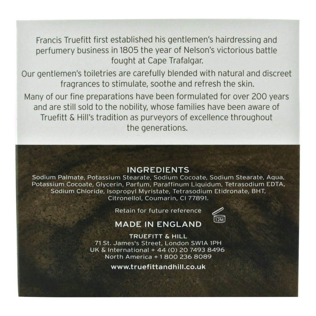 Truefitt & Hill Luxury barbersåpe i treskål - Sandalwood Barbersåpe i skål Truefitt & Hill 